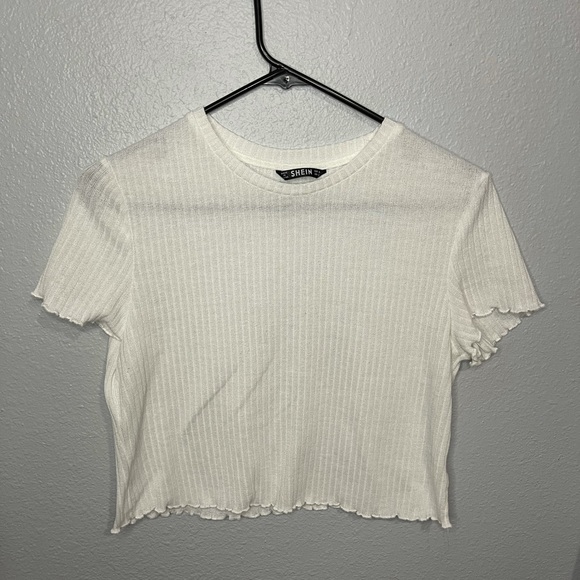 SHEIN Tops - white crop top!